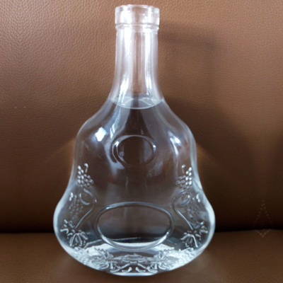 슈퍼 플린트 500ml 700ml 750ml 브랜디 리커 유리 와인 병과 패션 디자인