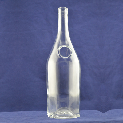 대량 생산 슈퍼 플린트 유리 재료 750ml 유리 보드카 와인 병