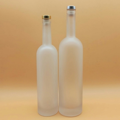 보드카 위스키 술 알코올을 위한 750ml 맑은 유리 술 병