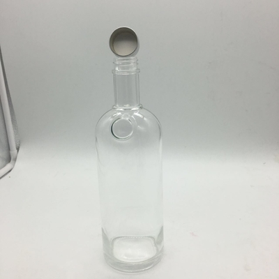 보드카 위스키 술 알코올을 위한 750ml 맑은 유리 술 병