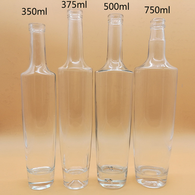 보드카 위스키 술 알코올을 위한 750ml 맑은 유리 술 병
