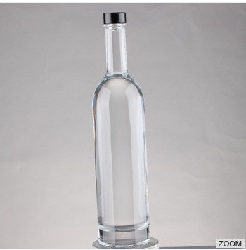 보드카 위스키 술 알코올을 위한 750ml 맑은 유리 술 병