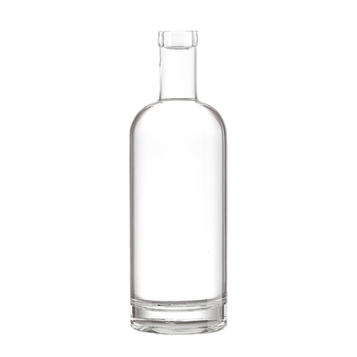 밀폐 된 코크 뚜?? 루이?? 200ml 500ml 750ml 1000ml 투명 둥근 유리 보드카 병