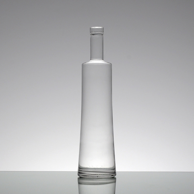 새겨진 슈퍼 플린트 유리 알코올 용 750ml 대용량 술 유리 병 코크 1 리터