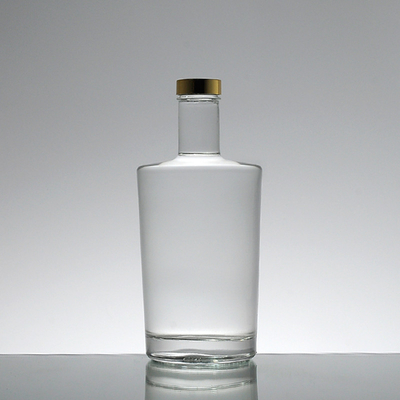 새겨진 슈퍼 플린트 유리 알코올 용 750ml 대용량 술 유리 병 코크 1 리터