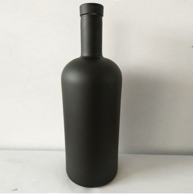 투명 750ml 유리 보드카 병 술 맑은 흰색 맞춤 로고 허용