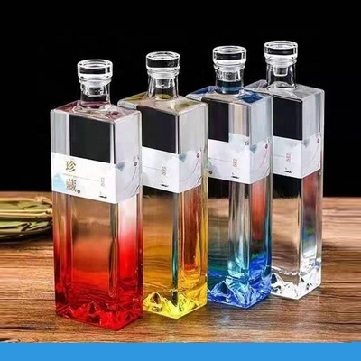 사설 레이블 술 200ml 300ml 500ml 750ml 1000ml 유리 병 산둥 시장