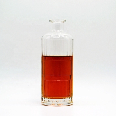산업용 음료 빈 750ml 350ml 화이트 레이블 보드카 블랙 음료 술 유리 병