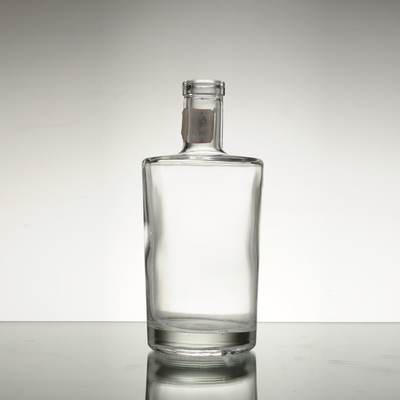 고 플린트 유리 재료 750ml 유리 병 맑은 올리브 오일 병 밀폐 유형 코크