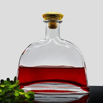 브랜디 병 750ml 보드카 유리 병에 맞춤 디자인 빈 술 병