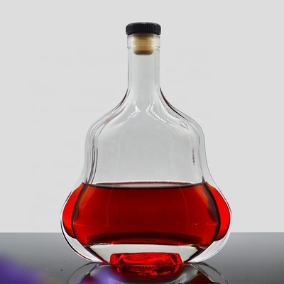 브랜디 병 750ml 보드카 유리 병에 맞춤 디자인 빈 술 병