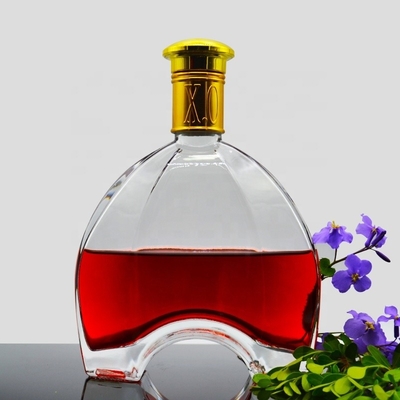 브랜디 병 750ml 보드카 유리 병에 맞춤 디자인 빈 술 병
