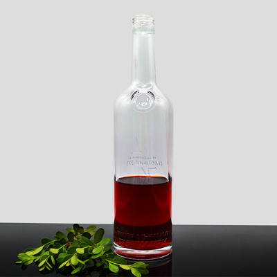 750ml 700ml Custom Glass Whiskey Vodka Flask TUV 표준 및 핫 스탬핑