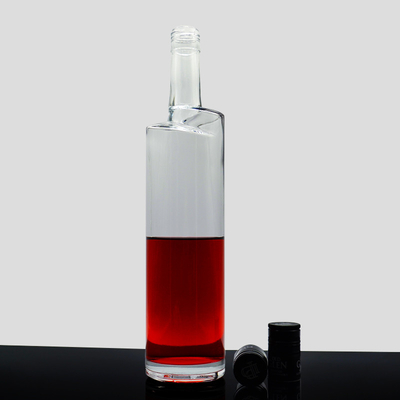 750ml 700ml Custom Glass Whiskey Vodka Flask TUV 표준 및 핫 스탬핑