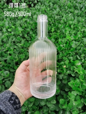 정면 맞춤형 유리 술병 음주용 보드카 진 럼 위스키 700ml 코크