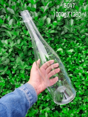 정면 맞춤형 유리 술병 음주용 보드카 진 럼 위스키 700ml 코크