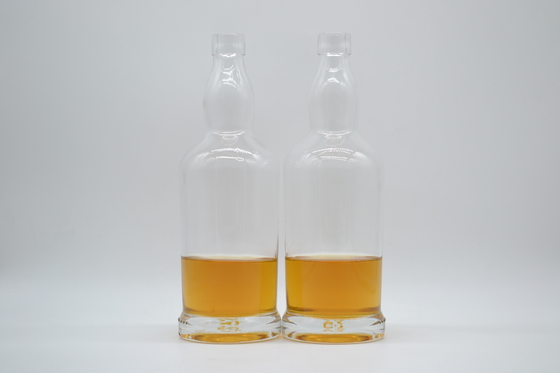 테킬라 와이스키 브랜디 750ml 500ml 1000ml를 위한 맞춤 맑은 유리 와인 병