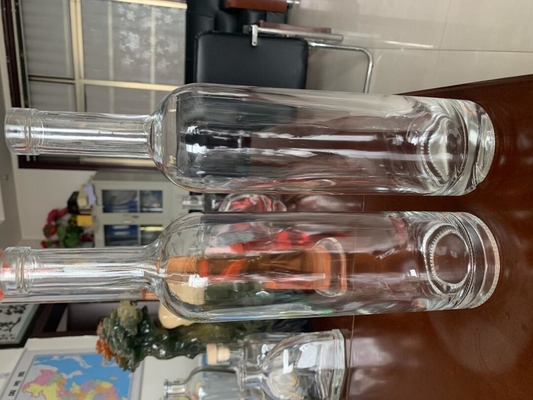 목걸이 재료 슈퍼 플린트 유리 750ml 위스키 보드카 리커 오일 병 코크 뚜??