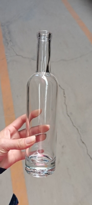 목걸이 재료 슈퍼 플린트 유리 750ml 위스키 보드카 리커 오일 병 코크 뚜??