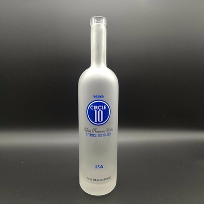 녹화/ Frost/ Decal/ Spray Glass Flask 750ml/1000ml 와드카 위스키 브랜디 럼 진