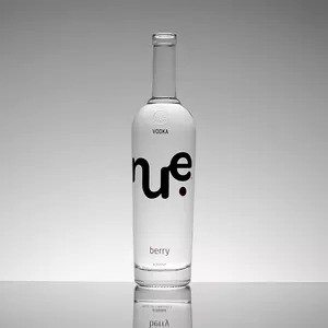 500ml 750ml 1000ml 슈퍼 플린트 유리 병 산업용 보드카 위스키 럼 진 음주