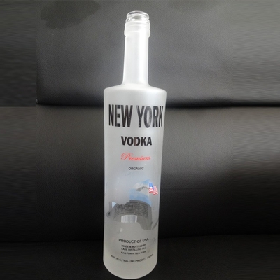 500ml 750ml 1000ml 슈퍼 플린트 유리 병 산업용 보드카 위스키 럼 진 음주