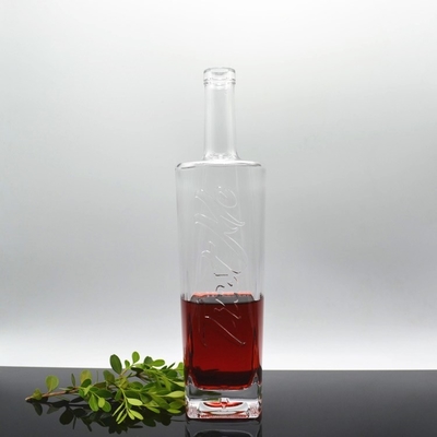 500ml 750ml 슈퍼 플린트 글래스 백류 술 병 보드카 브랜디 럼에 적합합니다