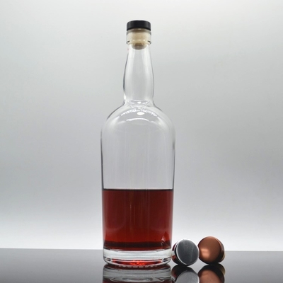 500ml 750ml 슈퍼 플린트 글래스 백류 술 병 보드카 브랜디 럼에 적합합니다