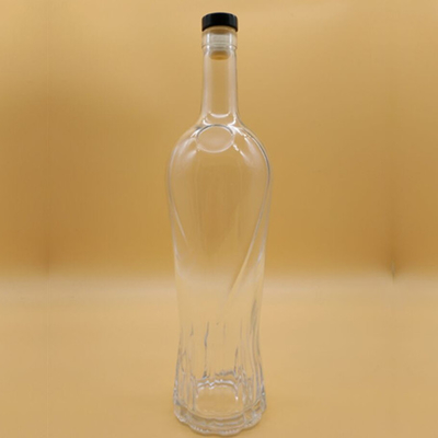 데칼 로고 주문형 350ml 500ml 700ml 750ml 1000ml 유리 병 럼 보드카 위스키 진