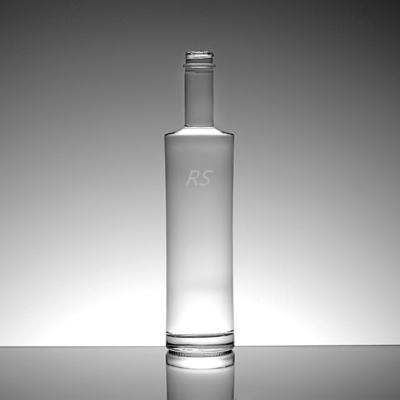 고 플린트 유리 재료 750ml 실린더 모양 유리 와인 병 음주용