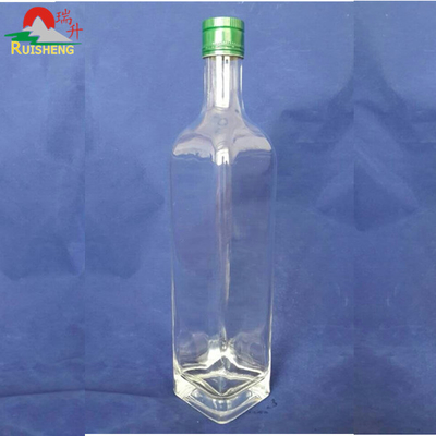700ml 750ml 슈퍼 플린트 프랑스 퀘어 유리 병 알코올 SGS 인증 표준