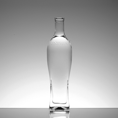 750ml 700ml 맑은 코크 톱 스피릿 와인 유리 병