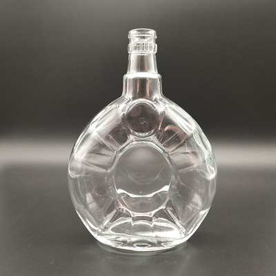 슈퍼 플린트 유리 재료 700ml 750ml 1 리터 보드카 유리 병 CE 표준