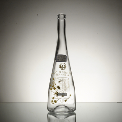 750ml 맑은 유리 병 고 플린트 유리 재료와 코크 밀폐 유형 와드카