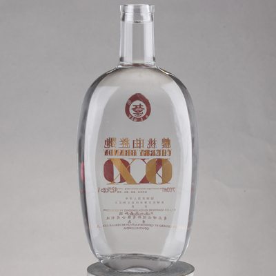 플린트 보드카 위스키 코크 캡 750ml 유리 위스키 병 코크 기반 재료 유리