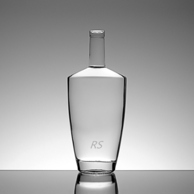플린트 보드카 위스키 코크 캡 750ml 유리 위스키 병 코크 기반 재료 유리