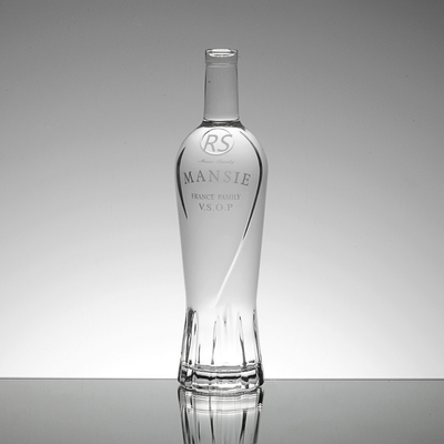 플린트 보드카 위스키 코크 캡 750ml 유리 위스키 병 코크 기반 재료 유리