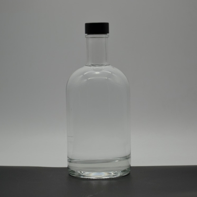 슈퍼 플린트 유리 재료 750ml 스크루 캡 진 유리 병 음주 제조