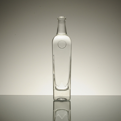 얼음 표면 처리 프랑스 정사각형 유리 병 700ml 500ml / 250ml 용량
