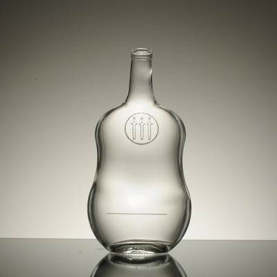 500ml Frost Surface Handling Butterfly Shape Whiskey Glass Flask Vodka Packaging 와드카 포장용 위스키 유리 병