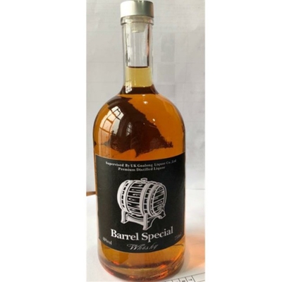 스크루 캡 병 뚜?? 700ml 위스키 맑은 빈 유리 병 와인 OEM / ODM 환영