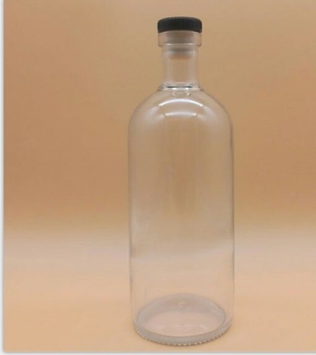스크루 캡 병 뚜?? 700ml 위스키 맑은 빈 유리 병 와인 OEM / ODM 환영