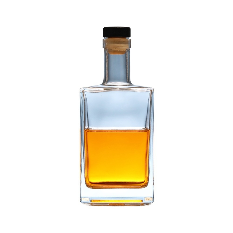 사용자 지정 로고 500ml 유리 위스키 병 보드카 진 과일 와인 데칼 산 병