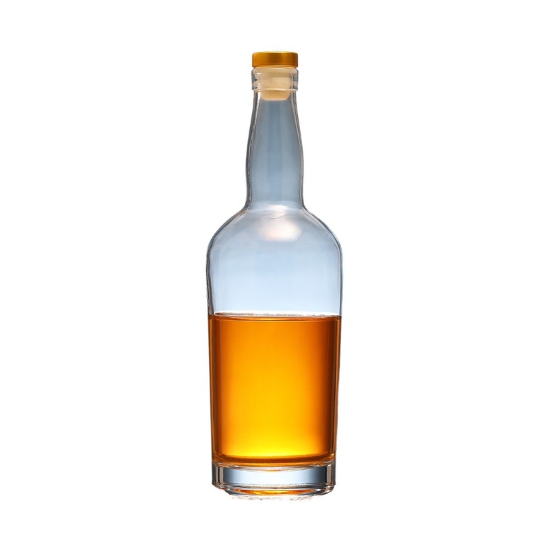디칼 딥 프로세스 슈퍼 플린트 유리 750ml 유리 브랜디와 진 병 디자인