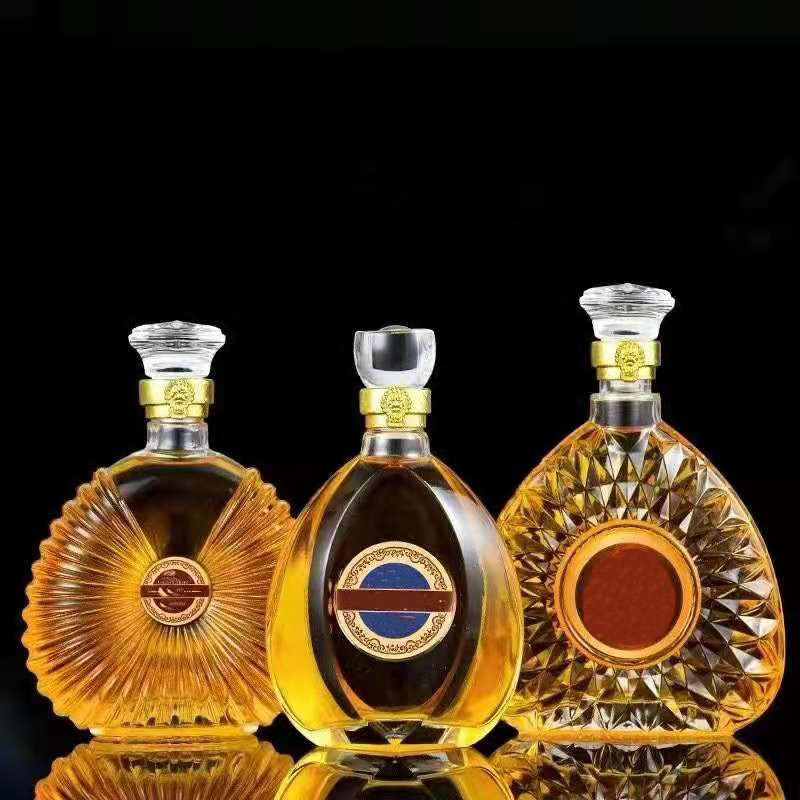 슈퍼 플린트 글래스 700ml 블랙 매트 진 위스키 술 알코올 술 병