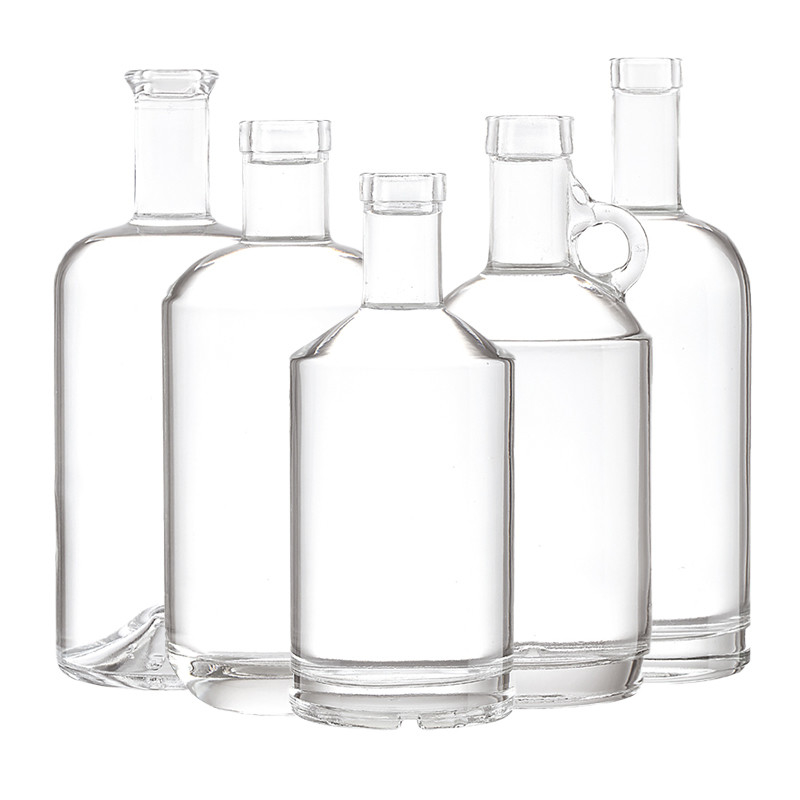 500ml 750ml 슈퍼 플린트 유리 재료 음료용 빈 크리스탈 유리 와인 병