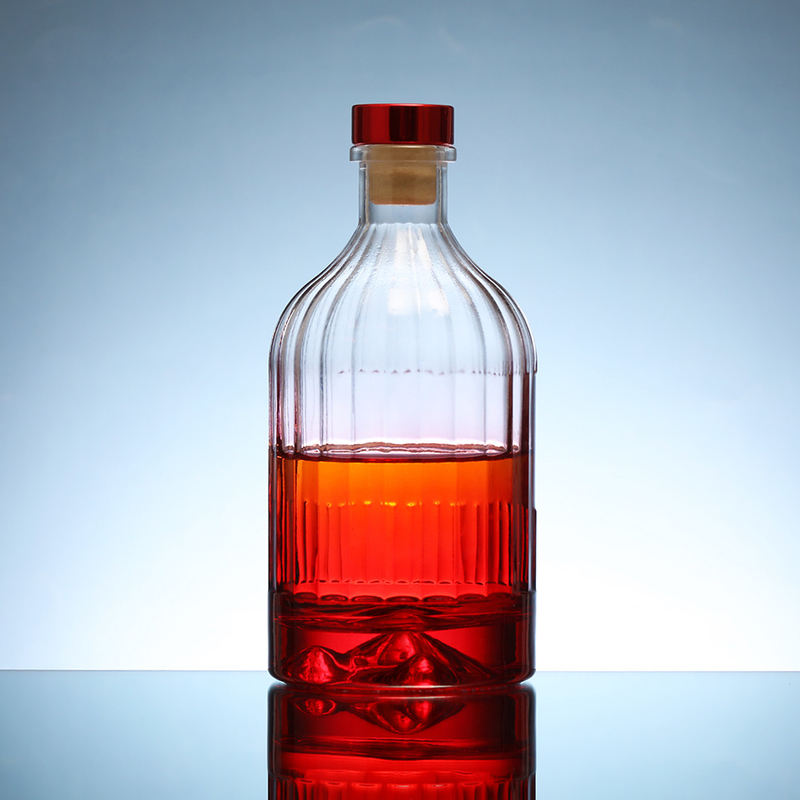 슈퍼 플린트 글래스 350ml 500ml 700ml 750ml 위스키 빈 병 위스키 저장