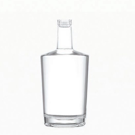 슈퍼 플린트 글래스 750ml 병 브랜디 럼 보드카 검은색 포장 및 재료