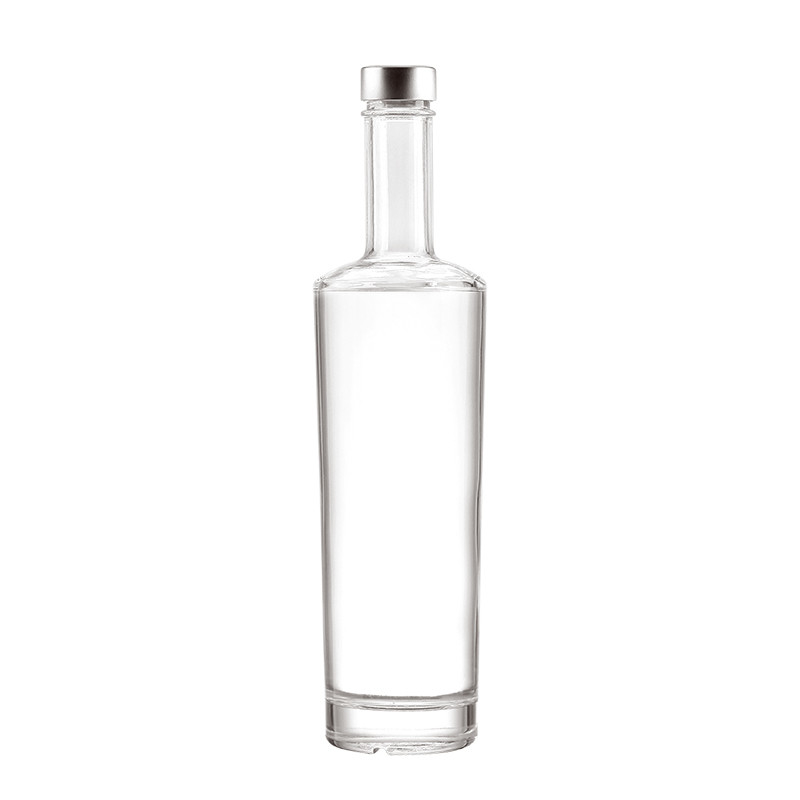 맞춤형 모양 슈퍼 플린트 유리 목걸이 250ml 뜨거운 소스 500ml 보드카 700ml 유리 음주 병