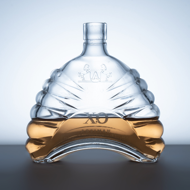 1 리터 위스키 유리 보드카 병 빈 스피릿 병 375ml 500ml 750ml 코크 뚜??